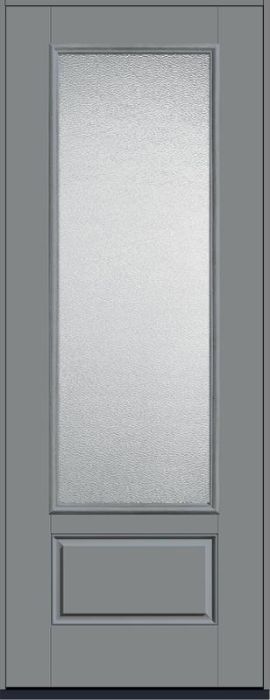 96 Granite 3/4 Lite 1 Panel Smooth Fiberglass Single Door , WBD Impact