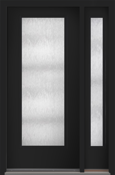 80 Chord Full Lite Smooth Fiberglass Single Door,Sidelite , WBD Impact