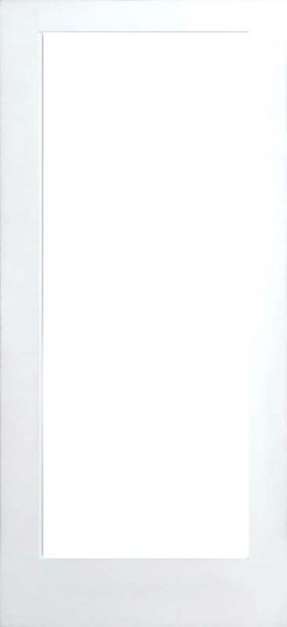 80" Primed Full Lite Open Ovolo Widestile Interior Door, 1-3/8 Thick, No Glass, PRI1501WS