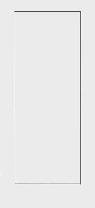 96" Primed 1 Panel Shaker Interior Door, 1-3/8 Thick, PRI8401