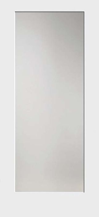 80" Primed Full Lite Interior Door, Diffused White Laminate, 1-3/8 Thick, PRI8401GL