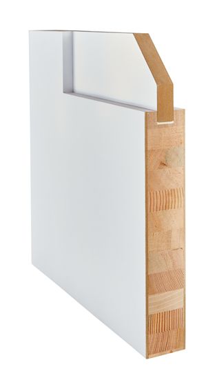 80" Primed 2 Panel Shaker Interior Door, 1-3/8 Thick, PRI8402