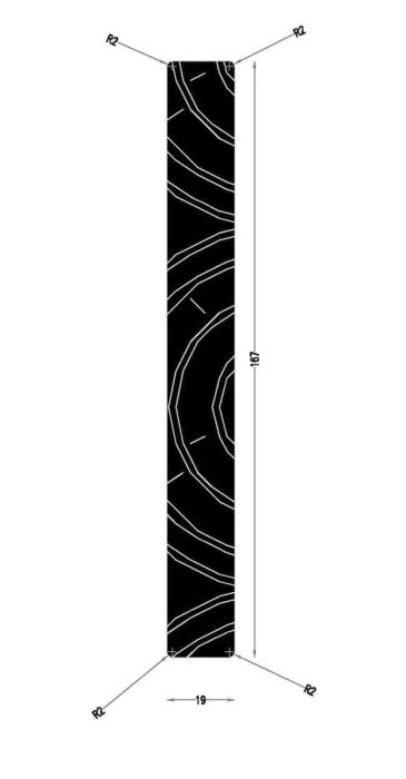 Mahogany (Meranti) Flat Jamb X6.56X0.75X124 For Uni