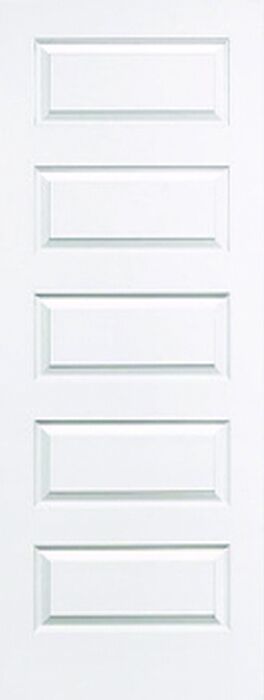 96" WG | 20 min Fire Rated Solid Core 6 Panel Raised Smooth Single Door|1-3/4" Thick