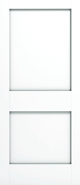 80" 20 min Fire 2-Panel Shaker Primed Wood Single Door
