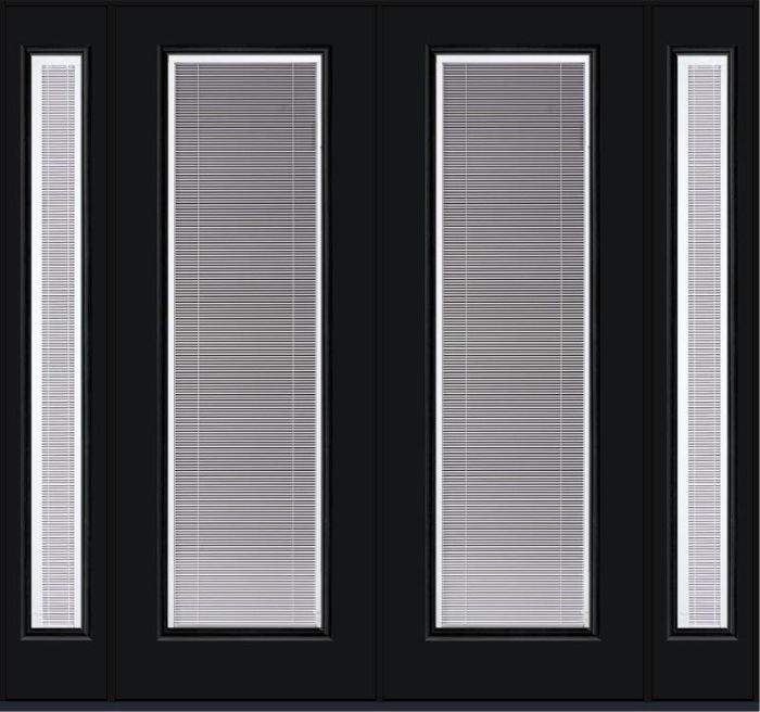 96 Clear Raise/Tilt Smooth Fiberglass Double Door,Sidelites , WBD Impact