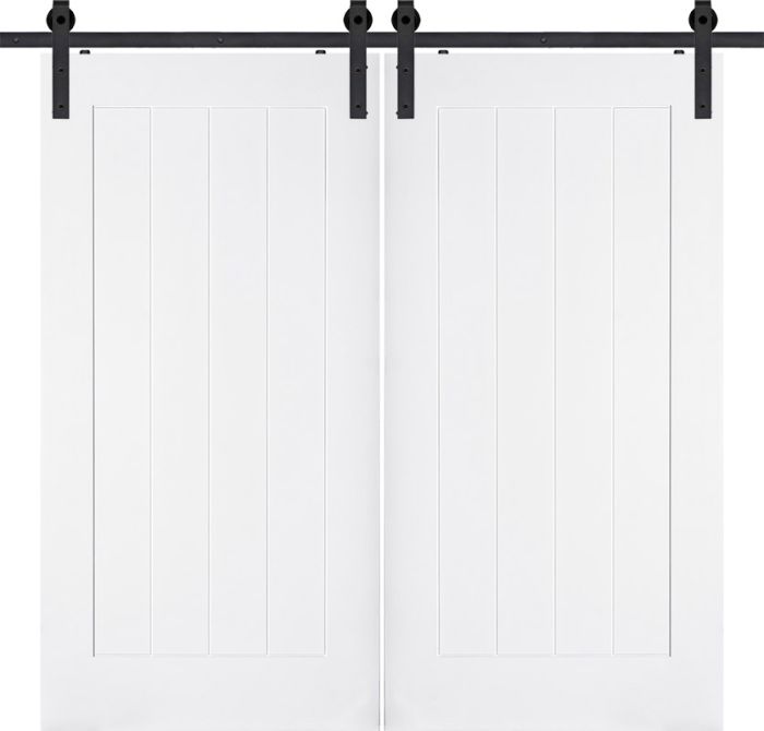 84" Primed Double Barn Door | 70PRI8401B