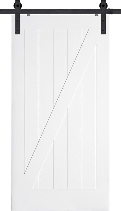 84" Primed Single Barn Door with Z-Bar | 70PRI8401BZ