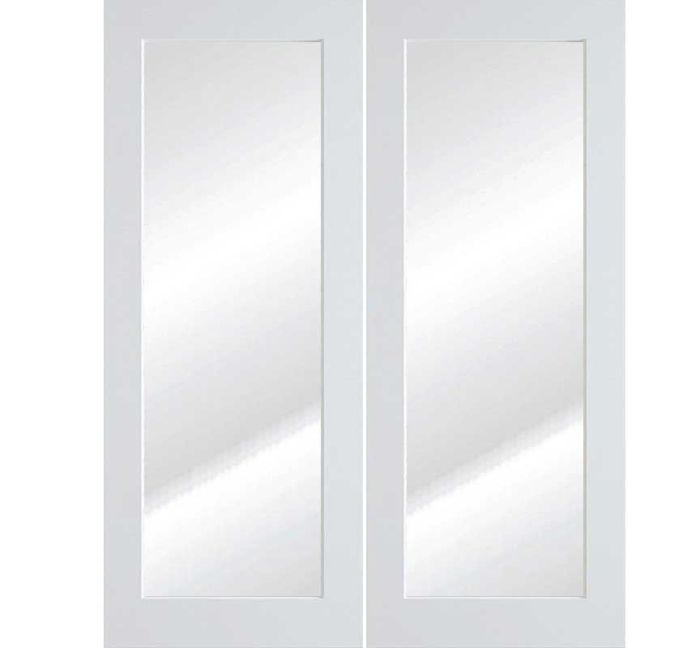 80" WG | Primed Frosted French Double Door | 4620FPRM