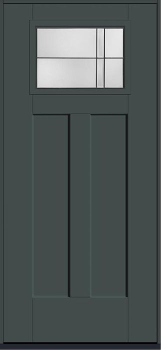 80 Axis Craftsman Top View 2 Panel Shaker Smooth Fiberglass Single Door , WBD Impact