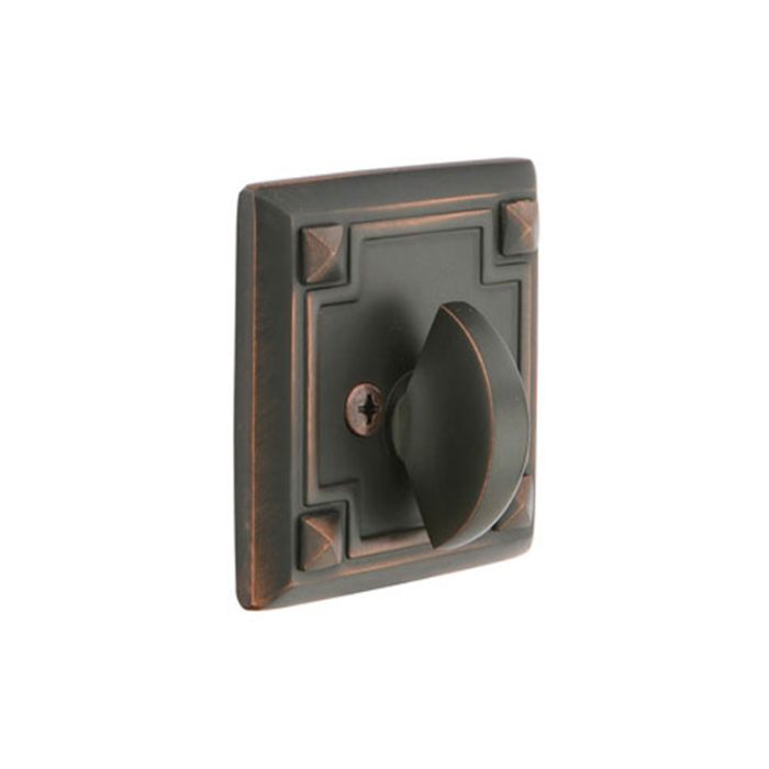 Single Sided Arts & Crafts Style Deadbolt