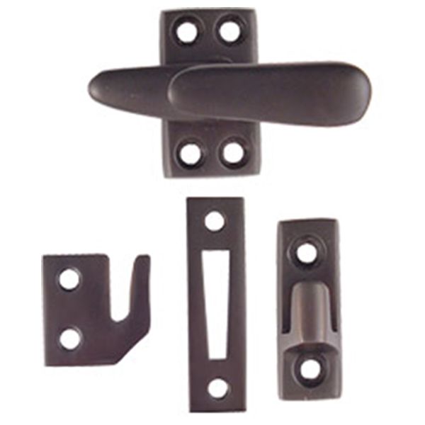 Casement Latch Standard Size with 3 Strikes & Screws
