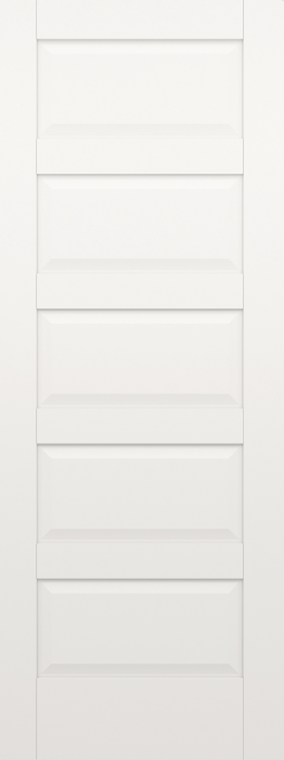 80" WG | Primed 5 Raised Panel Single Door | 107