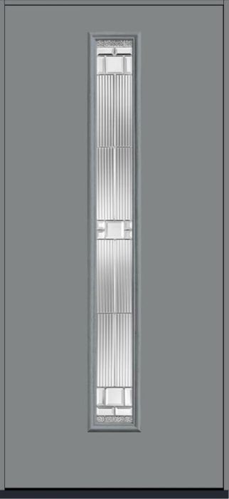 80 Saratoga Modern Pulse Linea Centered Smooth Fiberglass Single Door , WBD Impact