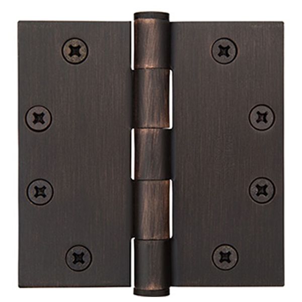 4-1/2" x 4-1/2", Square Corners Heavy Duty Plain Bearing Hinges, Plated Steel, Per Pair