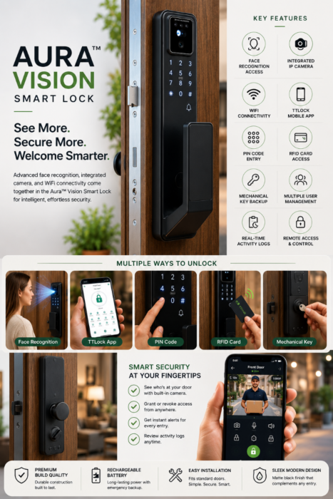Aura™ Vision Smart Lock: The Intelligent Gateway to Your Home