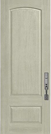 ValueSeries|36" x 96" 3/4 Mahogany Arch 2 Panel Camber Single Door