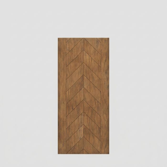 Chevro | 80" Slab | Mahogany Wood Flush Panel 1-3/4" Exterior Single Slab Door