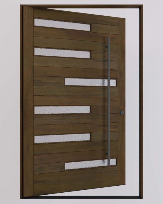 Mahogany Anahita Artistic Lite Designer  Pivot Door