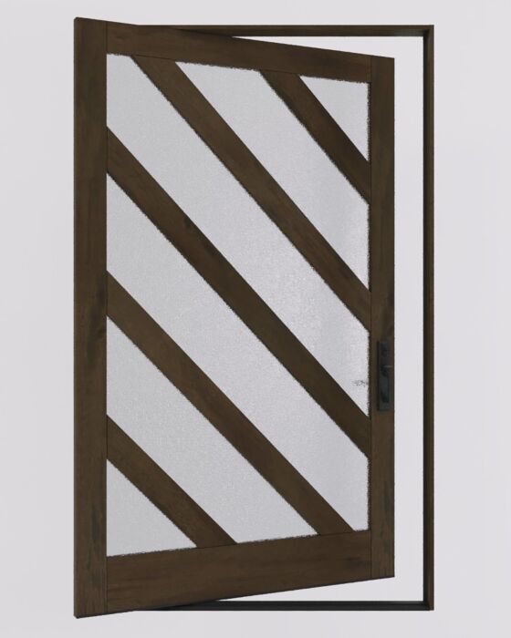 AURALIN | Mahogany AURALIN Stylish Multi Lite Contemporary Modern Pivot Door