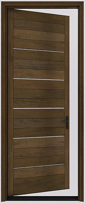 Mahogany Clara Razor Slimlite  Contemporary Modern Narrow Profile Shaker Single Door