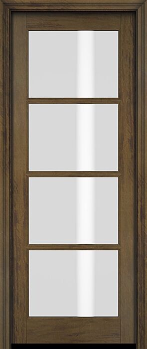 Mahogany Full Lite, 4 Lite SDL Single Door|G401-OG