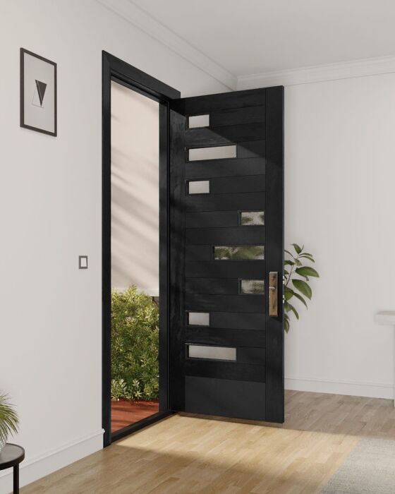 Mahogany Hermes Artistic Lite  Modern Shaker Single Door