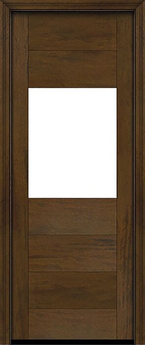 Mahogany Center Lite  Modular Modern Shaker Single Door|MR-11-601-1