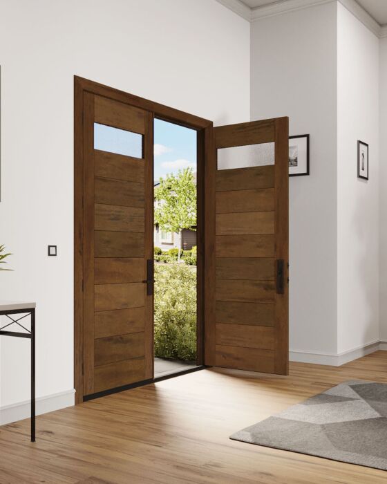 Mahogany Top View  Modular Modern Shaker Double Door|MR-11-1001-1