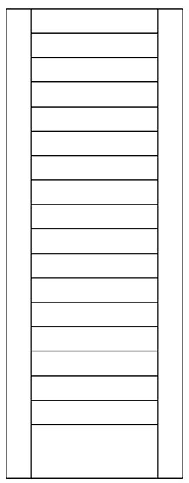 Mahogany Horizontal plank Modular Modern Shaker Single Door|MR5-P101-SW-SH