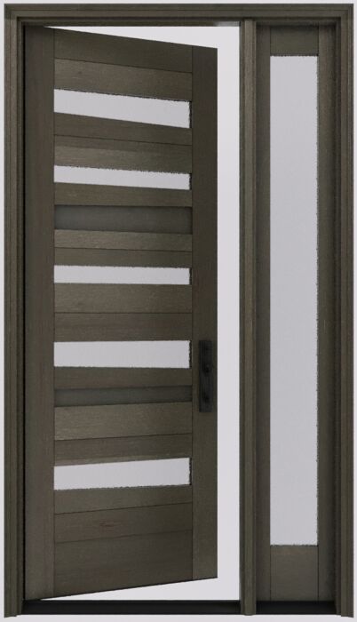 Serenade Artistic Lite Shaker Contemporary Modern Single Door, Sidelite