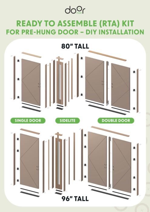 Mahogany Arch Lite, 3/4 Lite 8 Lite SDL 1 Panel Double Door|G7508-ARP-OG