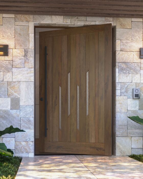Serré Artistic Lite Shaker Contemporary Modern Pivot Door| SERRÉ