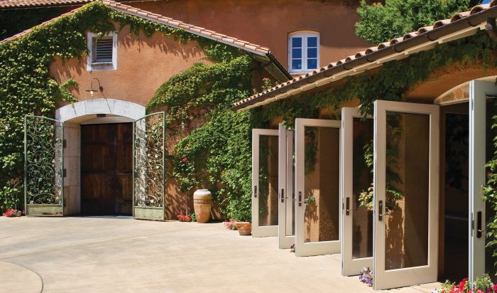Low-e Full Lite Fiberglass Double Door, Impact Rated