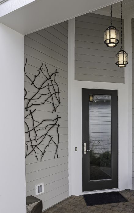 Low-e 96" Full Lite Fiberglass Single Door, Impact Rated