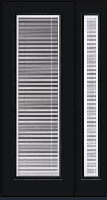 96 Clear Raise/Tilt Smooth Fiberglass Single Door,Sidelite , WBD Impact