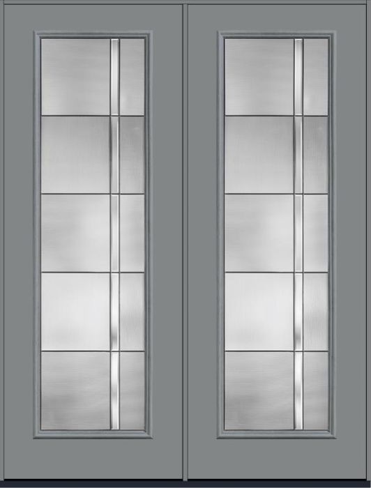 96 Axis Smooth Fiberglass Double Doors , WBD Impact