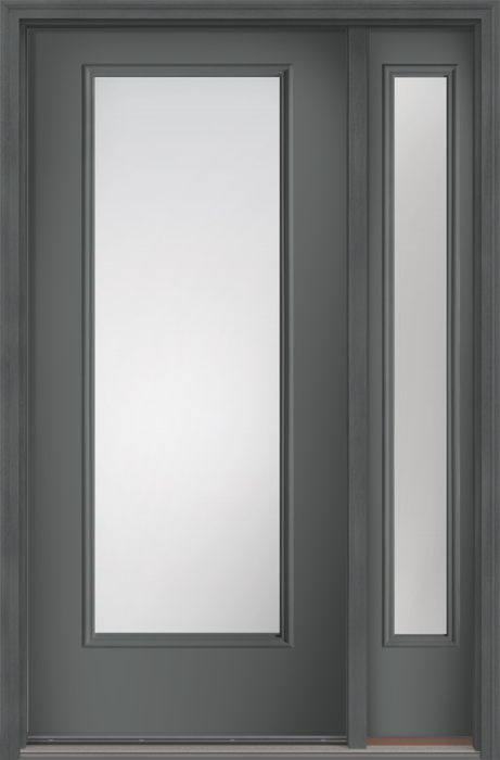 80 Low-E Full Lite Smooth Fiberglass Single Door,Sidelite , WBD Impact