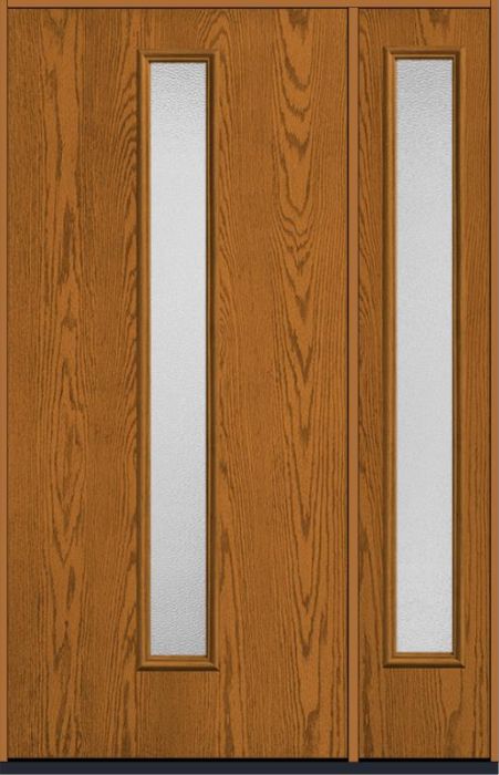 80 Granite Modern Pulse Linea Centered Smooth Fiberglass Single Door,Sidelite , WBD Impact