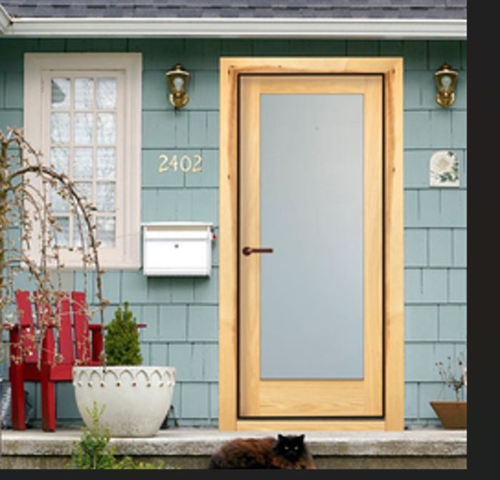 96" WG | Primed Frosted French Single Door | 4620FPRM