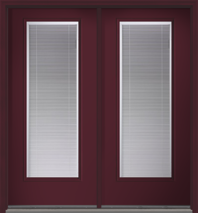 80 Clear Raise/Tilt Smooth Full Lite Fiberglass Double Doors , WBD Impact