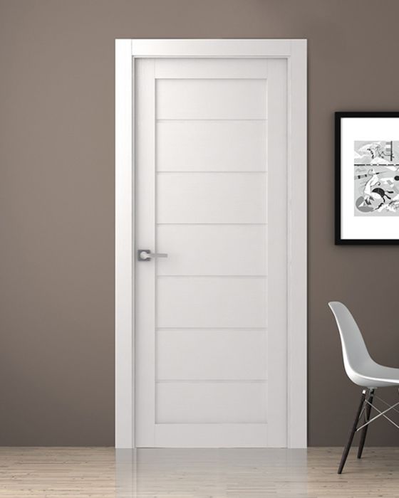 Prefinished Alda Bianco Noble Modern Interior Single Door