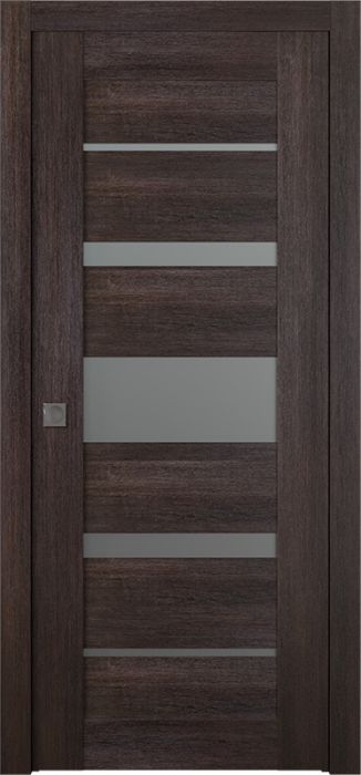Prefinished Avon 07-03 Vetro Veralinga Oak Modern Interior Single Pocket Door