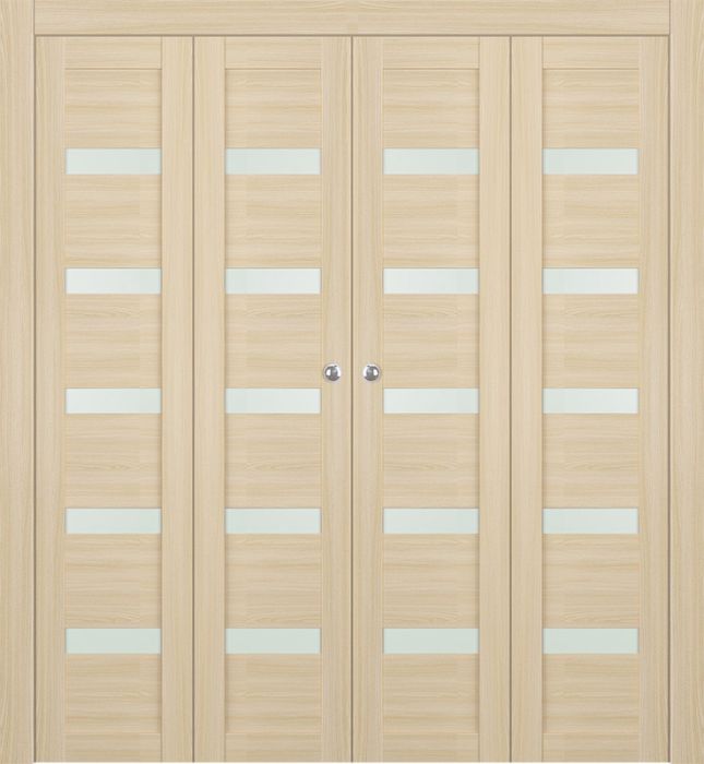 Prefinished Avon 07-04 Vetro Loire Ash Modern Interior Bi-Fold 4 Door
