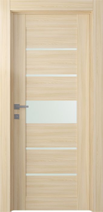 Prefinished Avon 07-06 Vetro Loire Ash Modern Interior Single Door