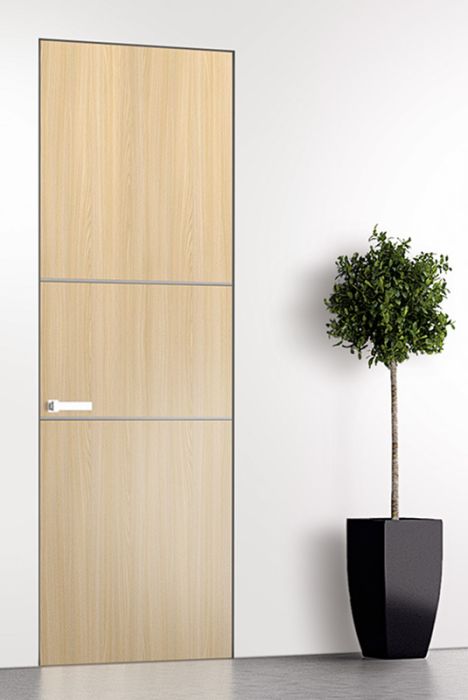 Prefinished Optima 2H Loire Ash Modern Interior Single Door with Invisible Frame