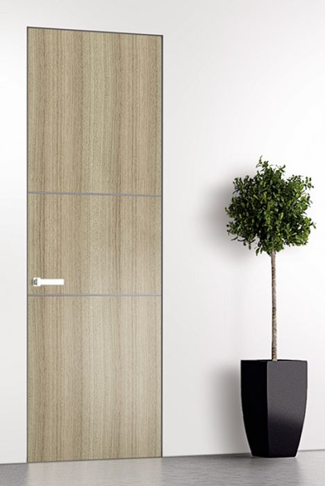 Prefinished Optima 2H Shambor Modern Interior Single Door with Invisible Frame