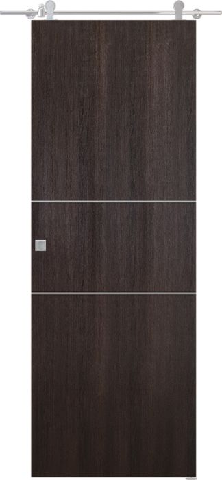 Prefinished Optima 2H Veralinga Oak Modern Interior Barn Door