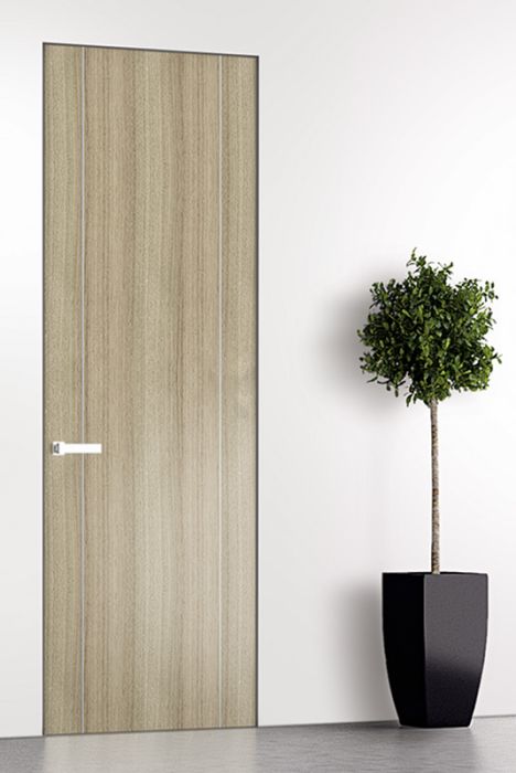 Prefinished Optima 2U Shambor Modern Interior Single Door with Invisible Frame