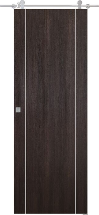 Prefinished Optima 2U Veralinga Oak Modern Interior Barn Door